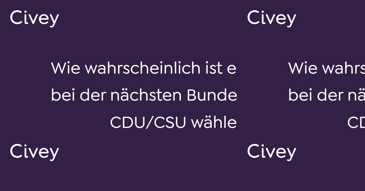 Civey Umfrage Wie Wahrscheinlich Ist Es Dass Sie Bei Der