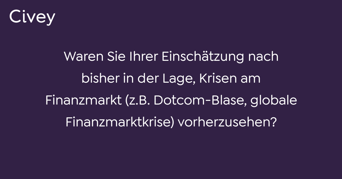 Civey-Umfrage: Waren Sie Ihrer Einschätzung Nach Bisher In Der Lage ...