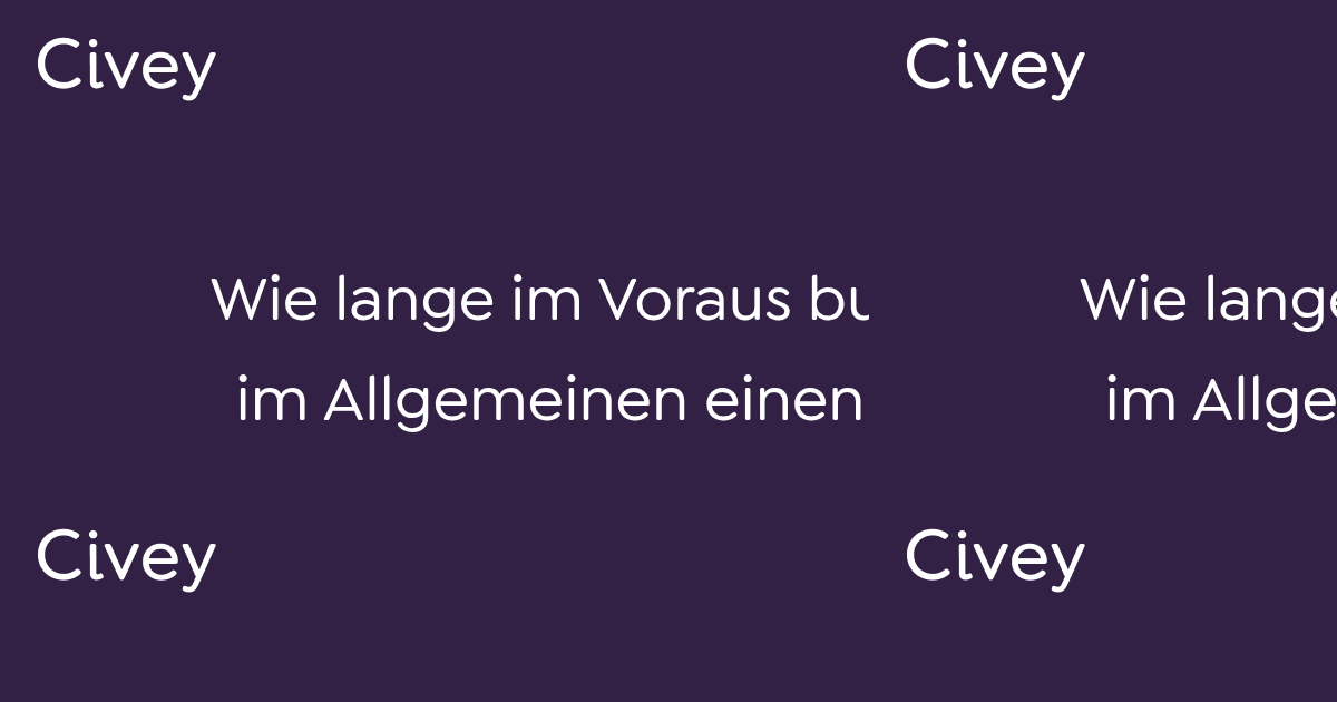 Wie Lange Kann Man Flüge Im Voraus Buchen civey.com